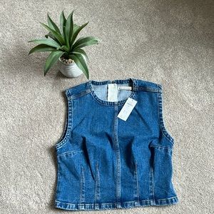 Abercrombie denim shell top